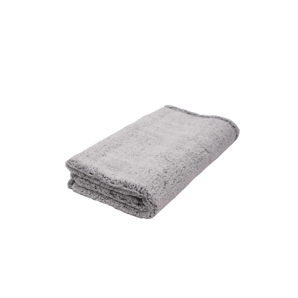 Manta de Polar Sherpa 125x150cm Gris Jaspeado - Image 4