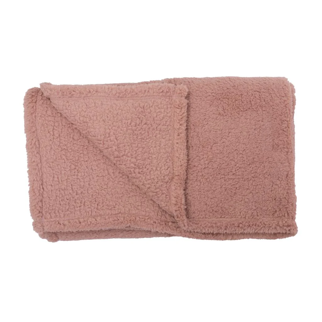 Manta Sherpa 125x150cm Rosado - Image 5