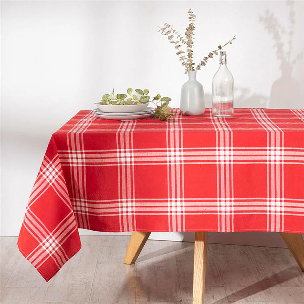Mantel Tartan Rectangular 150X210 Cm Rojo - Image 2