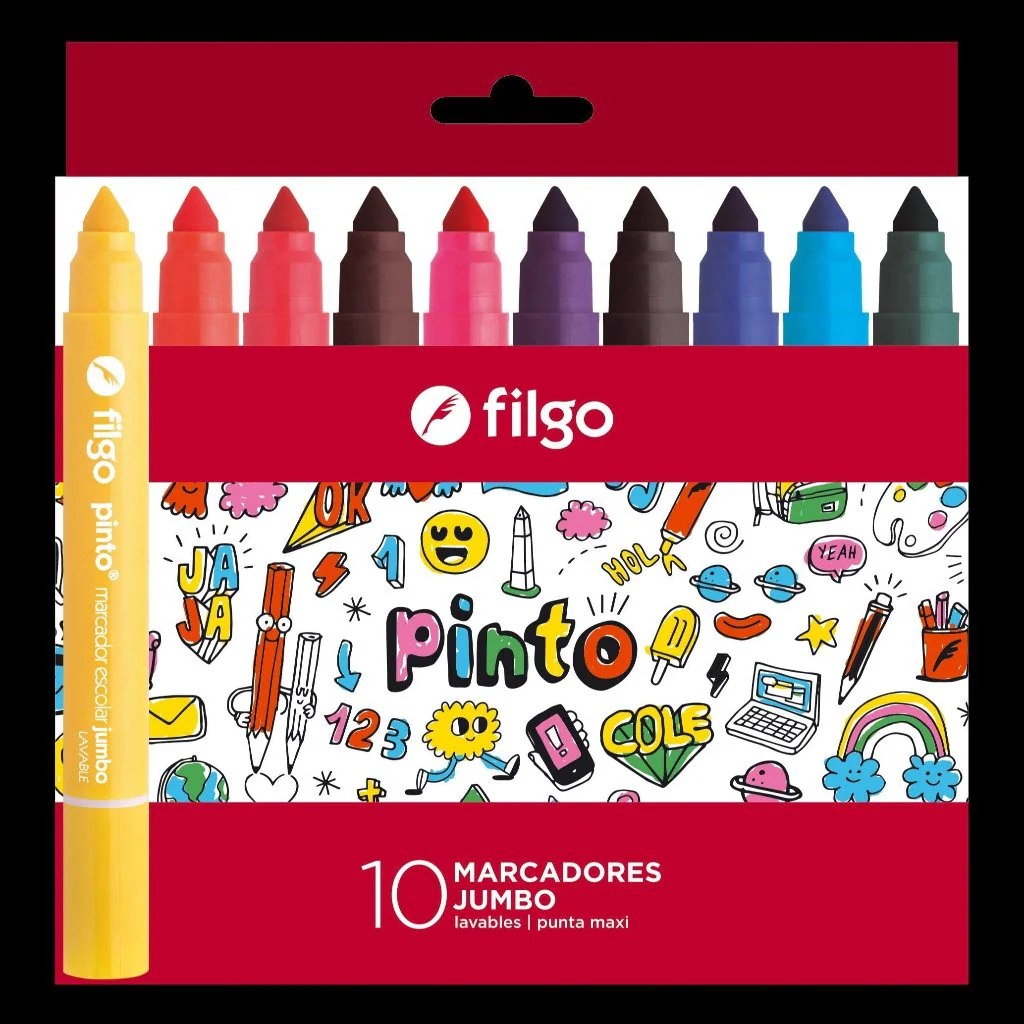 Marcador Pinto Jumbo 10 Unidades