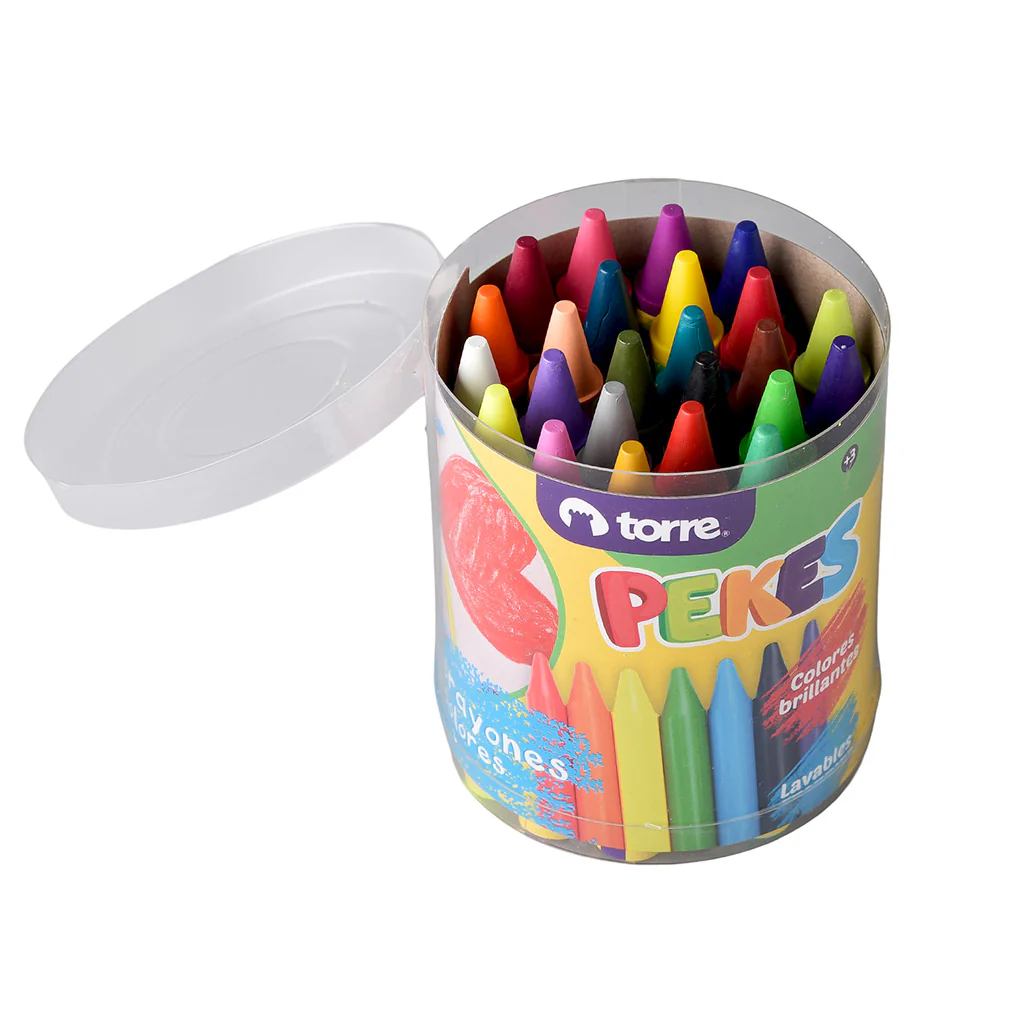 Maxi Crayones 24 Colores Pekes - Image 2