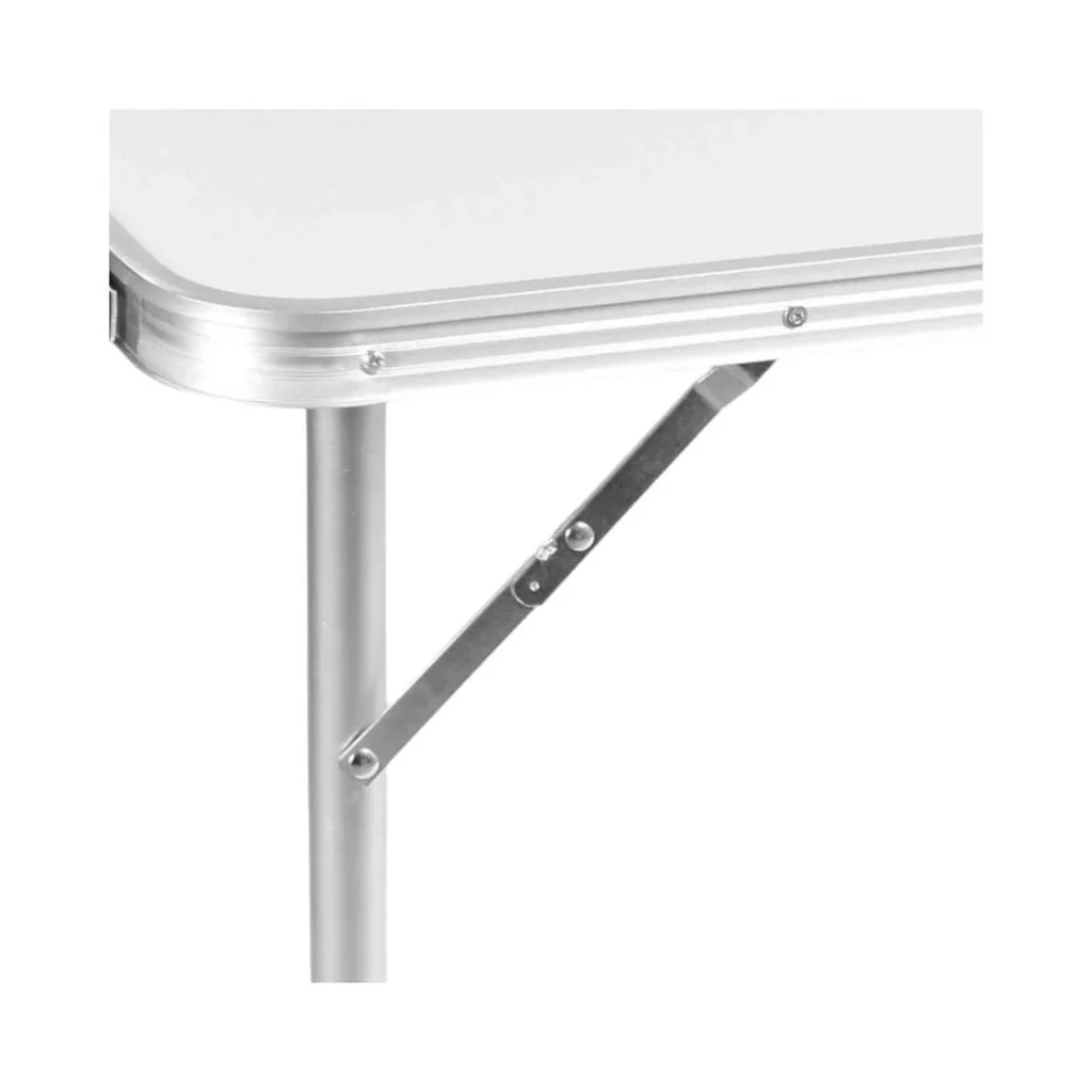Mesa Aluminio Plegable 120 x 60 x 69 Blanca + 4 Pisos Northwest - Image 5
