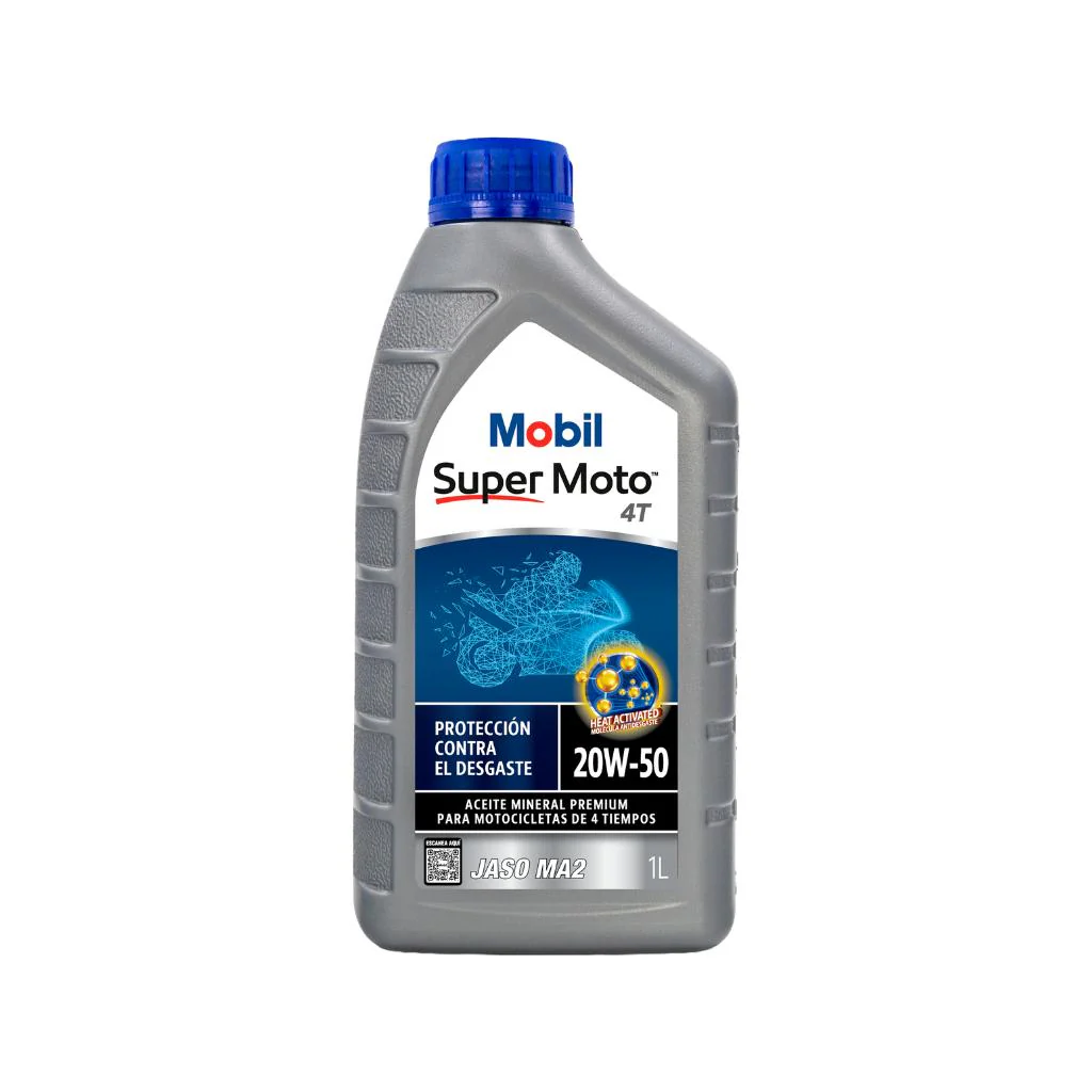 Aceite Moto 4T 20W-50 1 L Mobil Super - Image 3