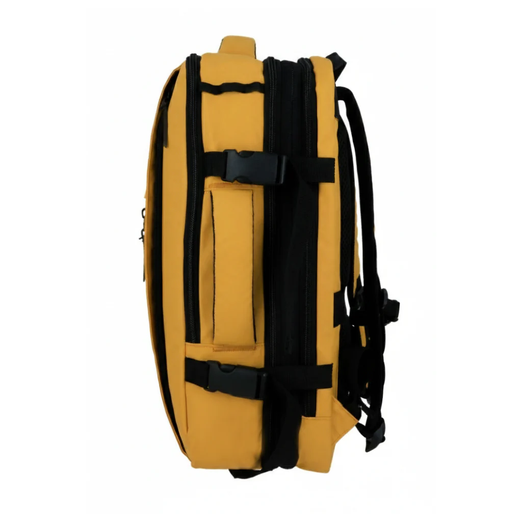 Mochila Viaje Viral XL 40L Llaima Mostaza. Resistente al Agua. BTS26 - Image 4