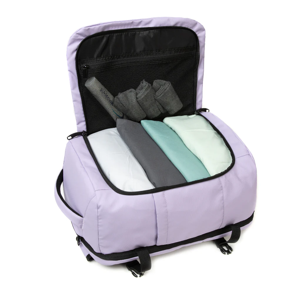 Mochila de Viaje Viral Cabina 45 L. Resistente al Agua. Kippi Lila - Image 6