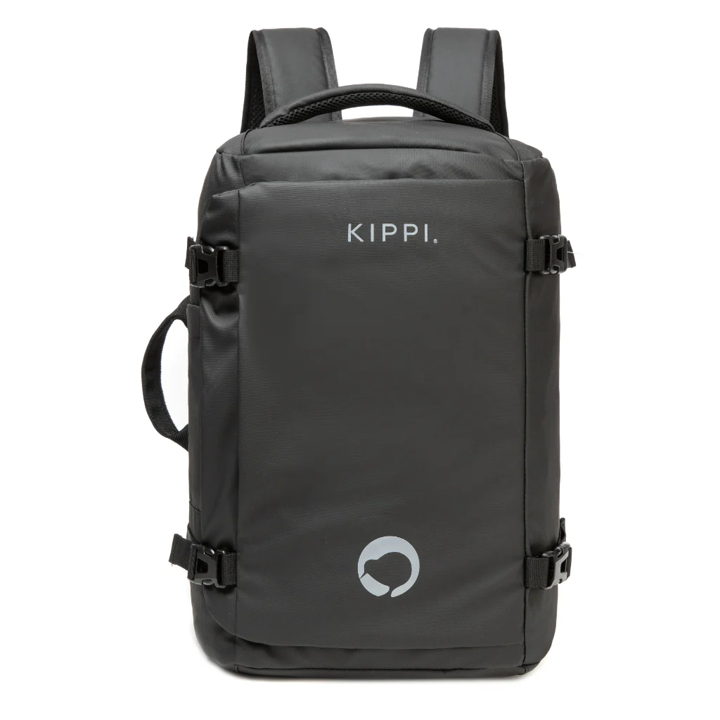 Mochila Viaje Viral 45L. Resistente al Agua. Kippi Negro - Image 12