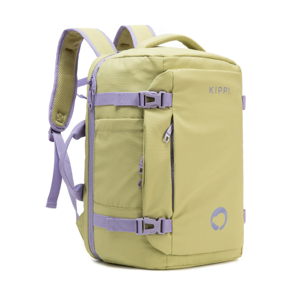 Mochila Viaje Viral Cabina 45L. Resistente al Agua. Kippi Pistacho - Image 4