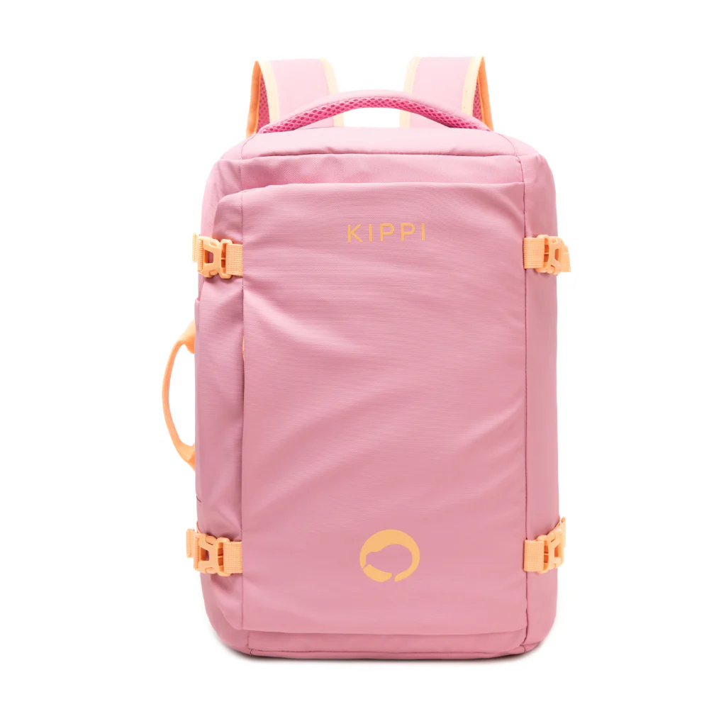 Mochila de Viaje Viral Cabina 45L. Kippi Rosada. Resistente al Agua - Image 5