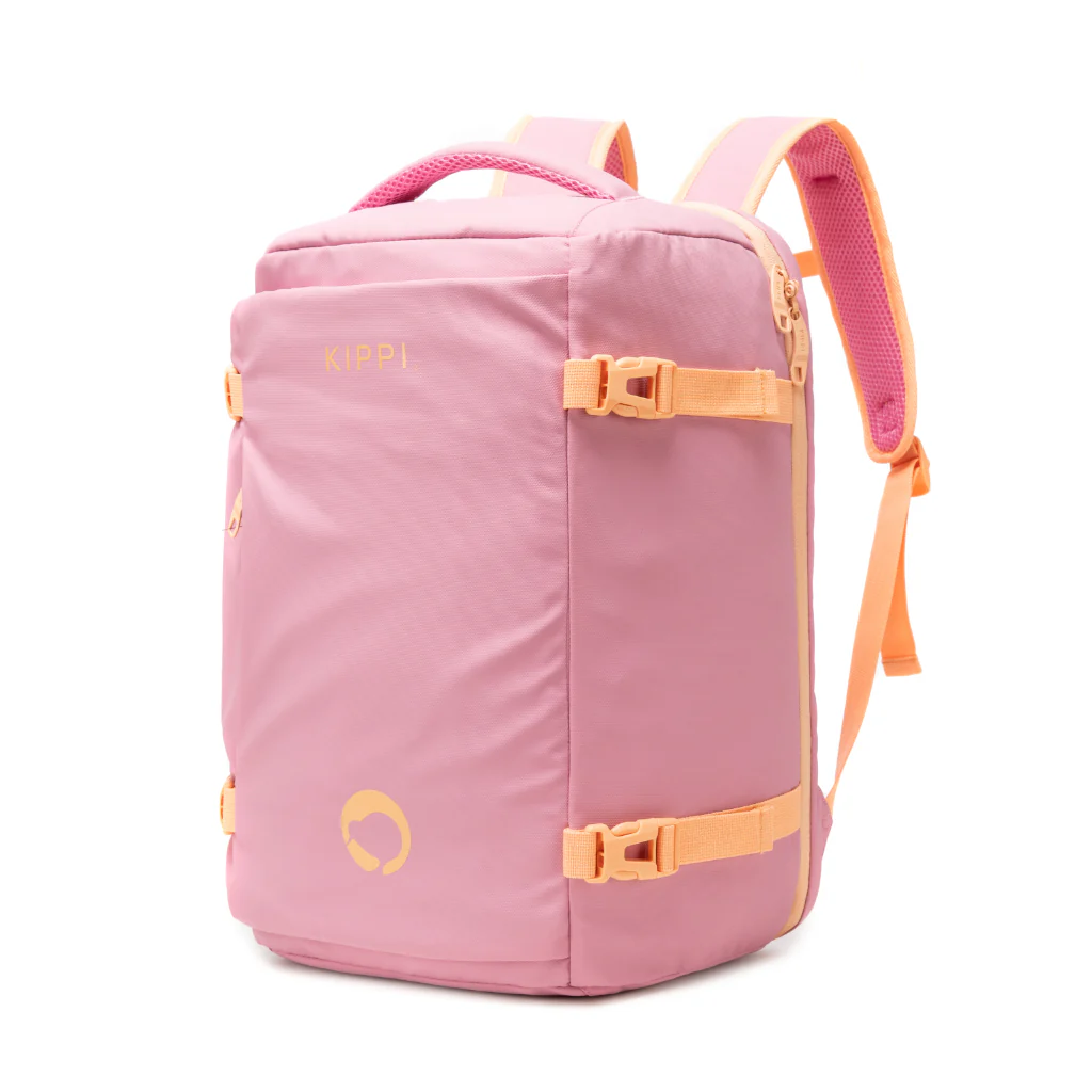 Mochila de Viaje Viral Cabina 45L. Kippi Rosada. Resistente al Agua - Image 7
