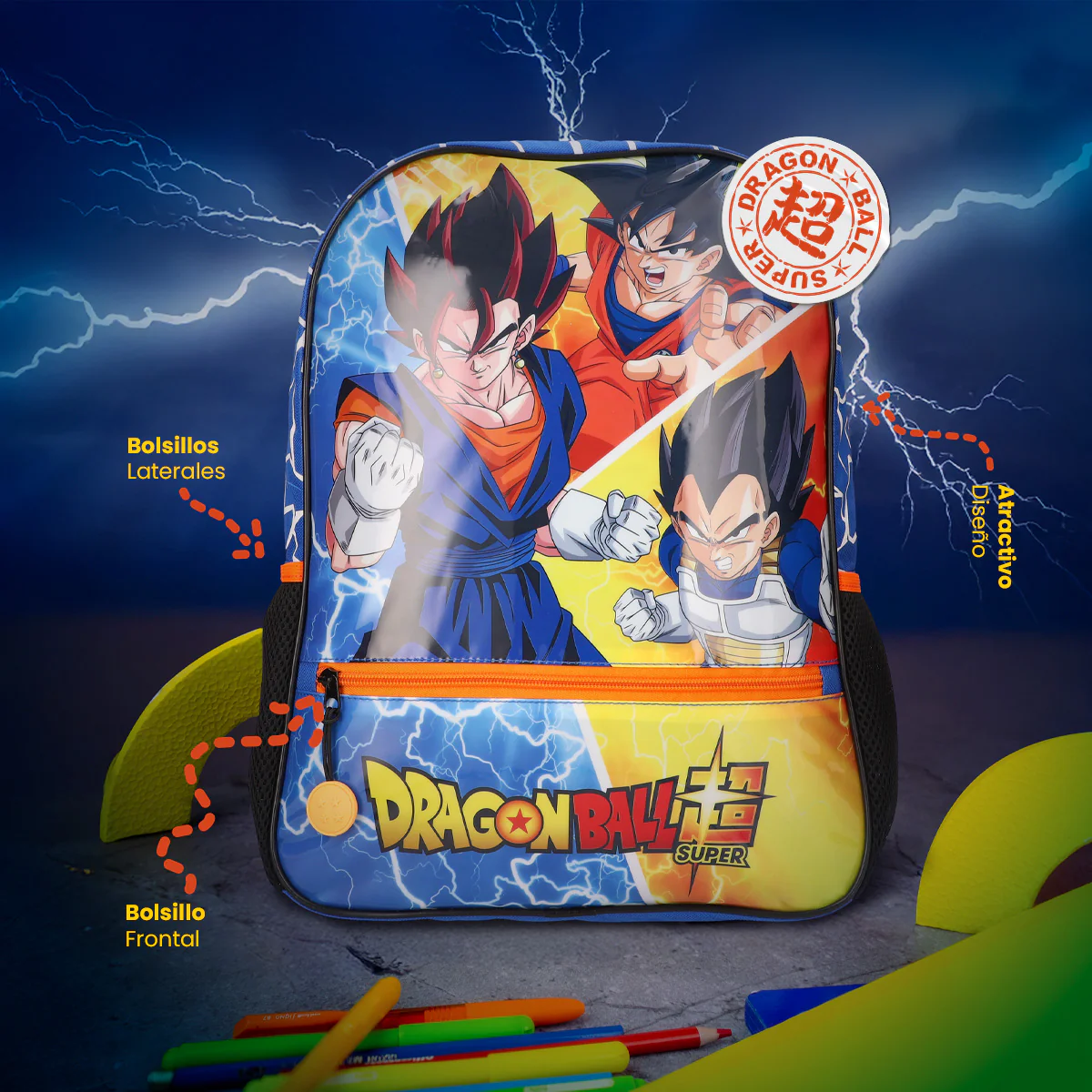Mochila Dragon Ball Super 17L Azul - Image 5