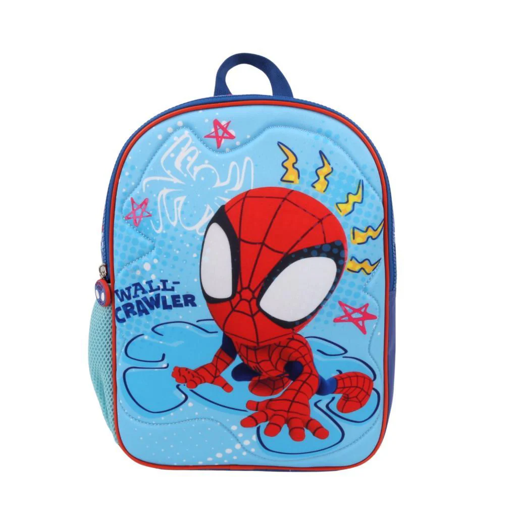 Mochila Infantil Soft Quilt Spiderman Celeste 10 L - Image 2