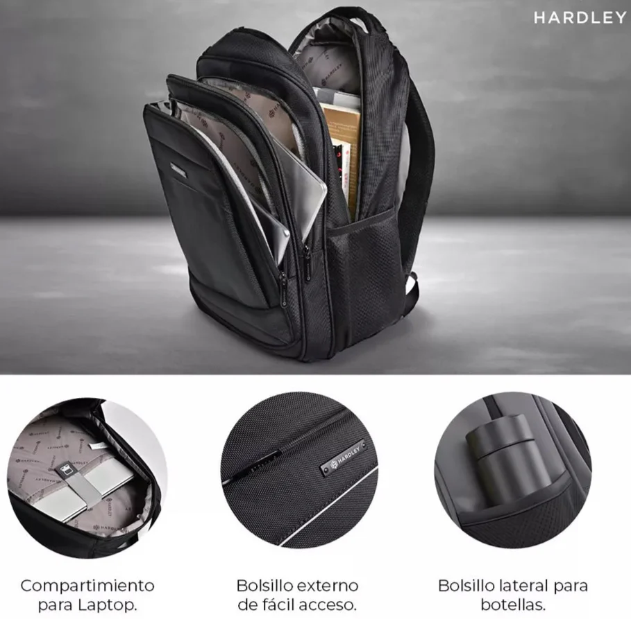 Mochila Viaje - Cabina. Resistente al Agua. 23L. Usb - Image 3