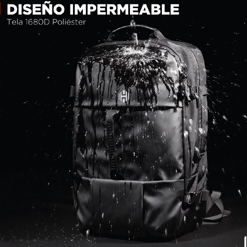 Mochila Viaje Viral 30L (Cabina Avión). Hardley. Ultraresistente - Antirrasguños - Image 3