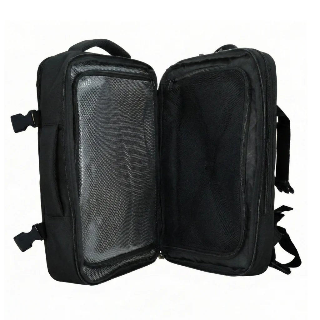 Mochila Viaje Viral XL 40L Llaima Negro. Resistente al agua BTS26 - Image 12
