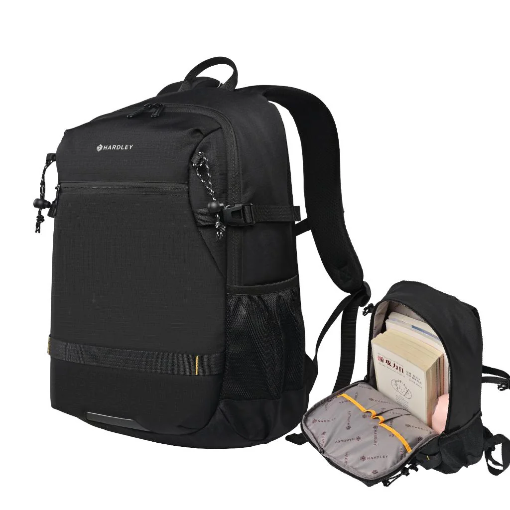 Mochila Viaje L 25L Impermeable  Negro Hardley - Image 2