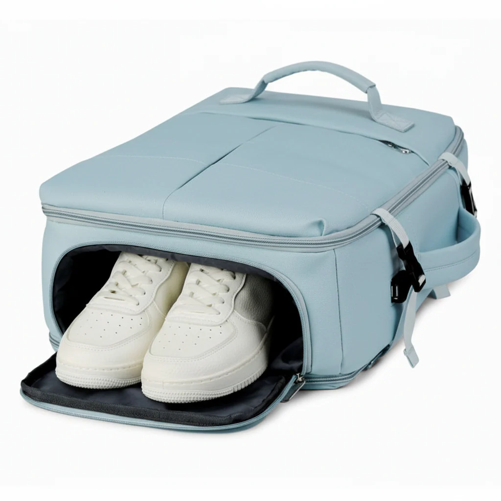 Mochila Viaje Viral 36L XL. Grand Travel Ripstop Light Blue. Antirrobo. Navigator - Image 12