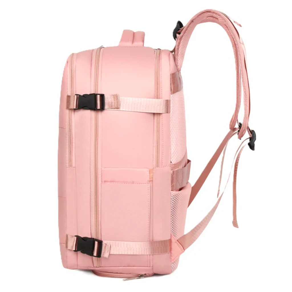 Mochila Viaje Viral XL. Grand Travel Ripstop 36L Misty Pink. Antirrobo. - Image 9
