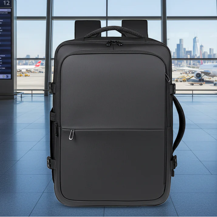 Mochila Viaje Viral XL💧Resistente al Agua 38L. Black Navigator.