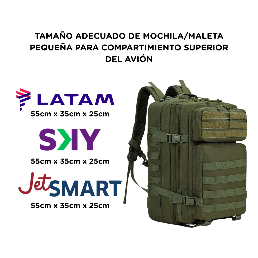 Mochila Viaje Táctica Impermeable Expandible 40L Navigator - Image 9