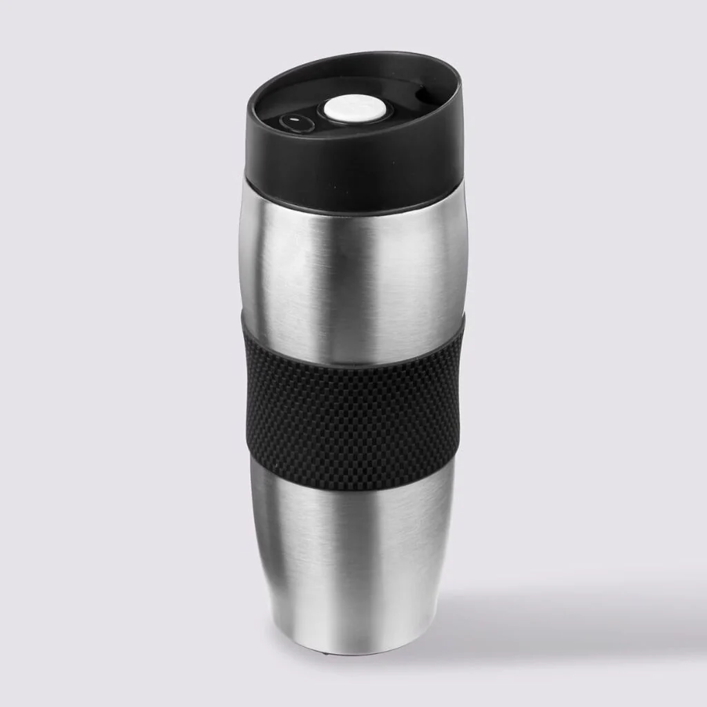 Mug Térmico Acero Inoxidable Negro 350 Ml
