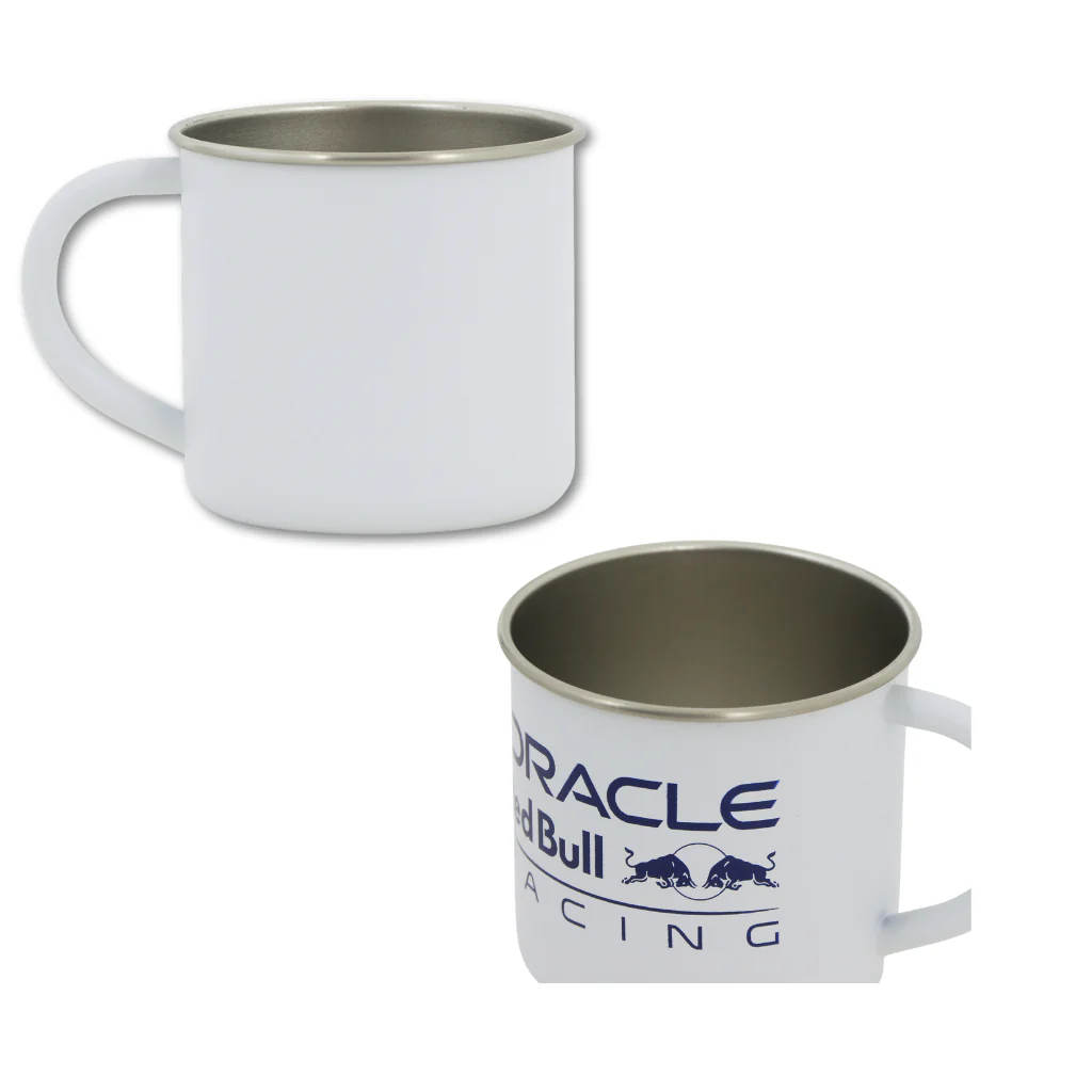 Mug Peltre Blanco Logo Oracle Red Bull Racing - Image 3