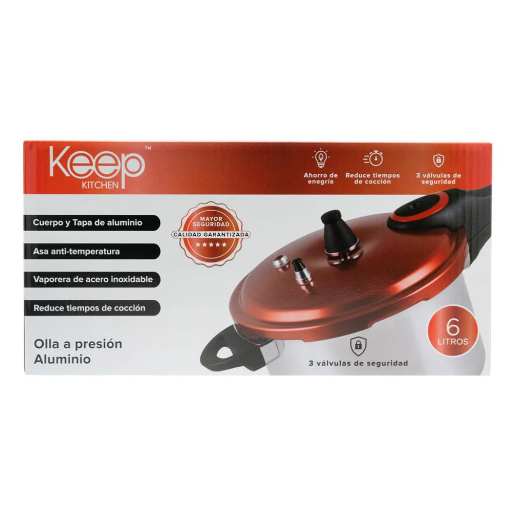 Olla a Presión Red 6 Lt Keep - Image 3