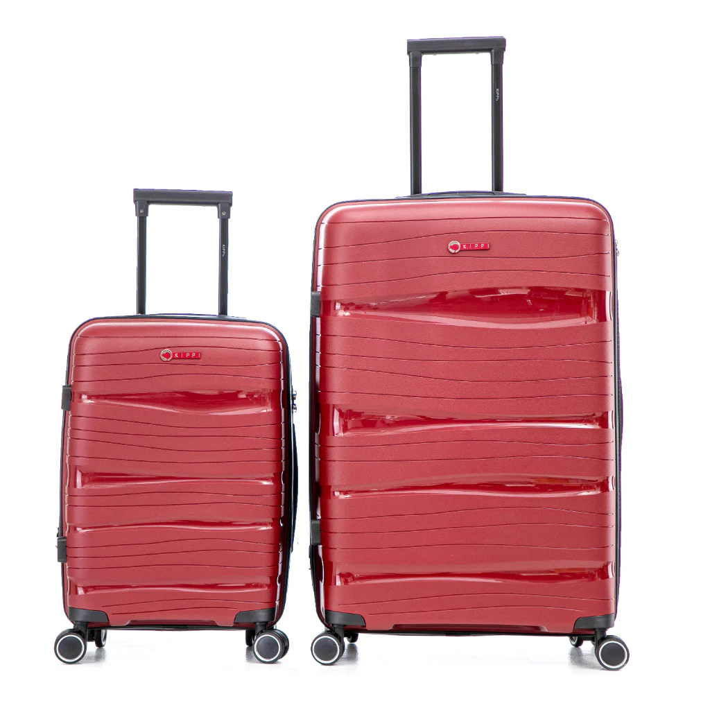 Pack 2 Maletas Kippi Wavy Rojo (Cabina + L)