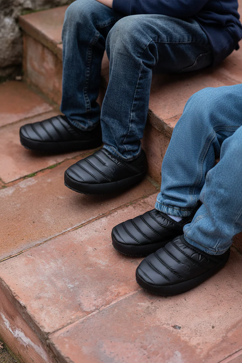 Pantufla Acolchada Negro Tantauco Llaima Talla 35-36 - Image 2