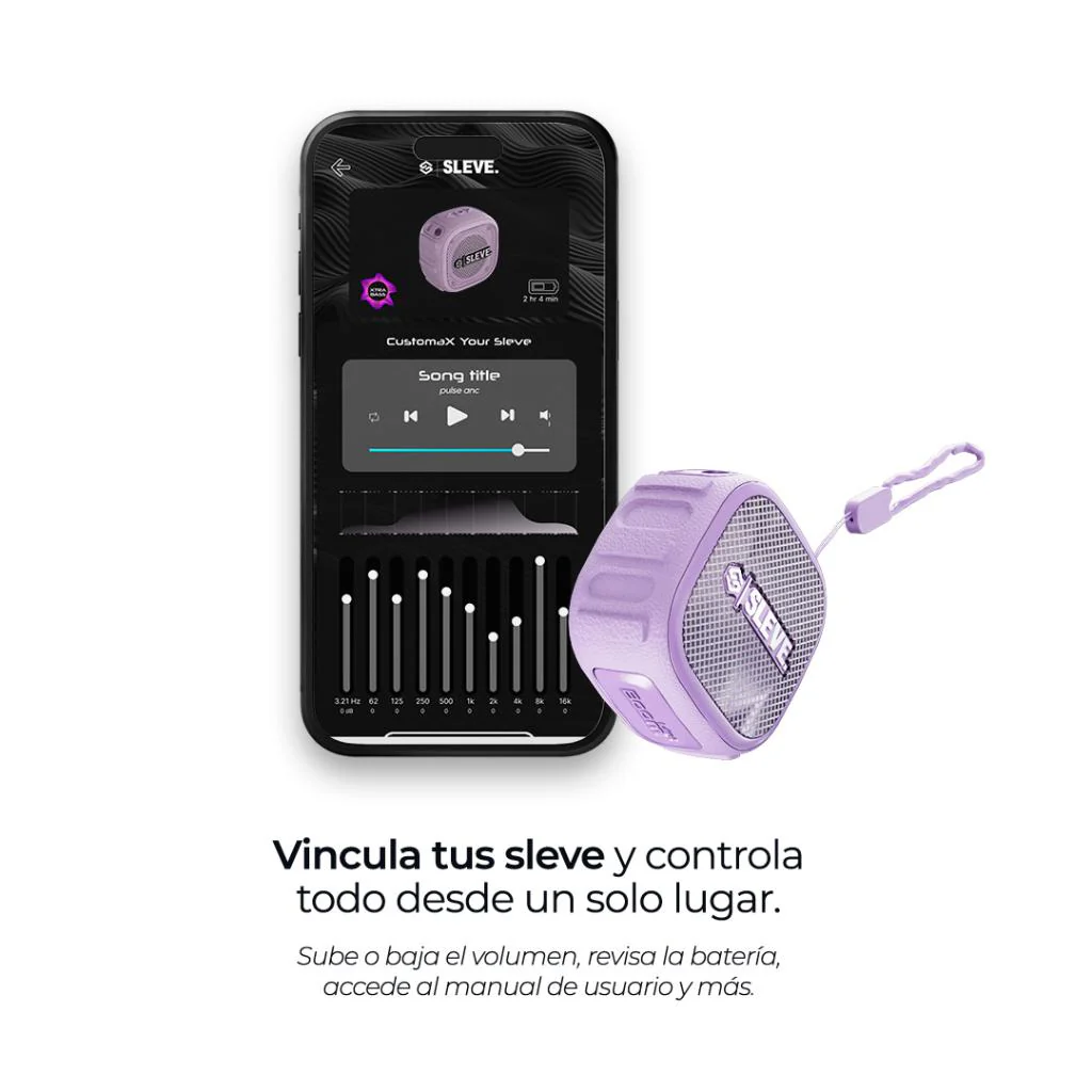Parlante Boom Mini Violet Sleve - Image 3
