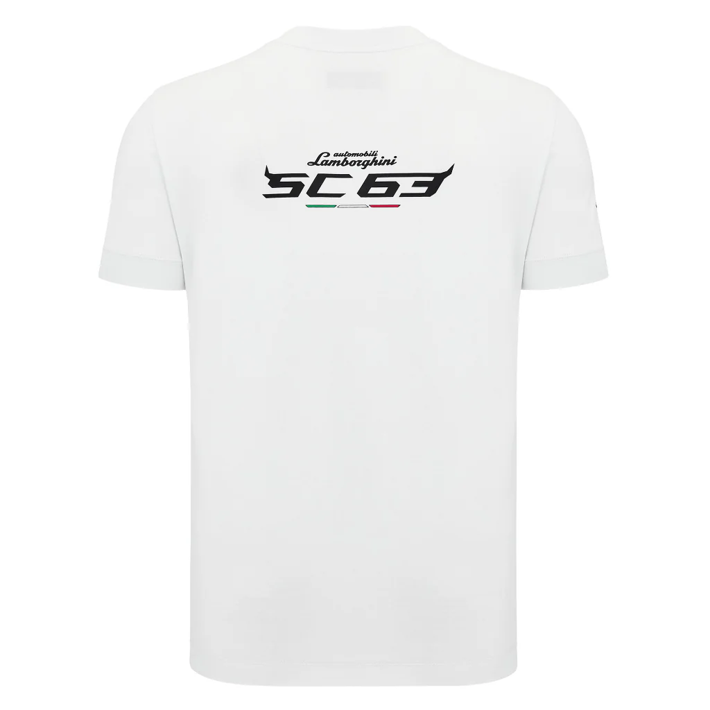 Polera Blanca Cuello Redondo Lamborghini Hombre M24 - Image 4