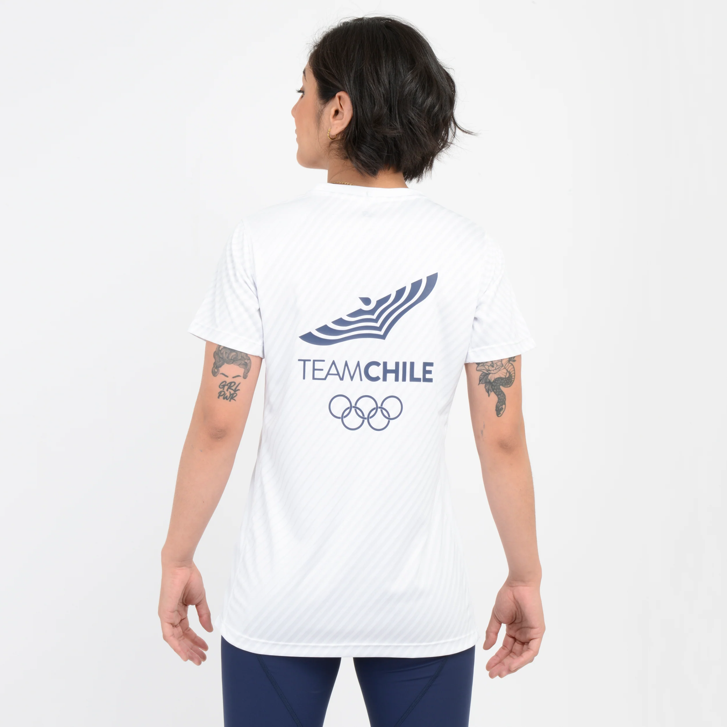 Polera Team Chile Mujer New Balance Blanca - Image 3