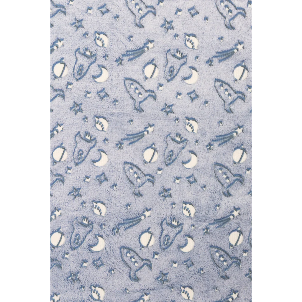 Poncho Manta Que Brilla en la Oscuridad Azul - Image 3
