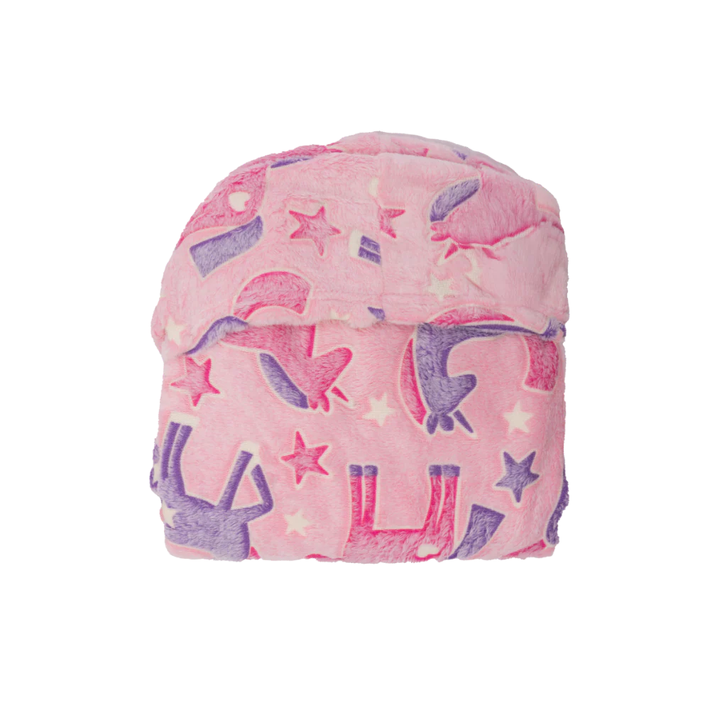 Poncho Manta Que Brilla en la Oscuridad Rosa - Image 6