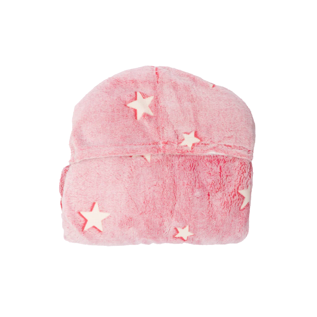 Poncho Manta Que Brilla en la Oscuridad Rosado - Image 4