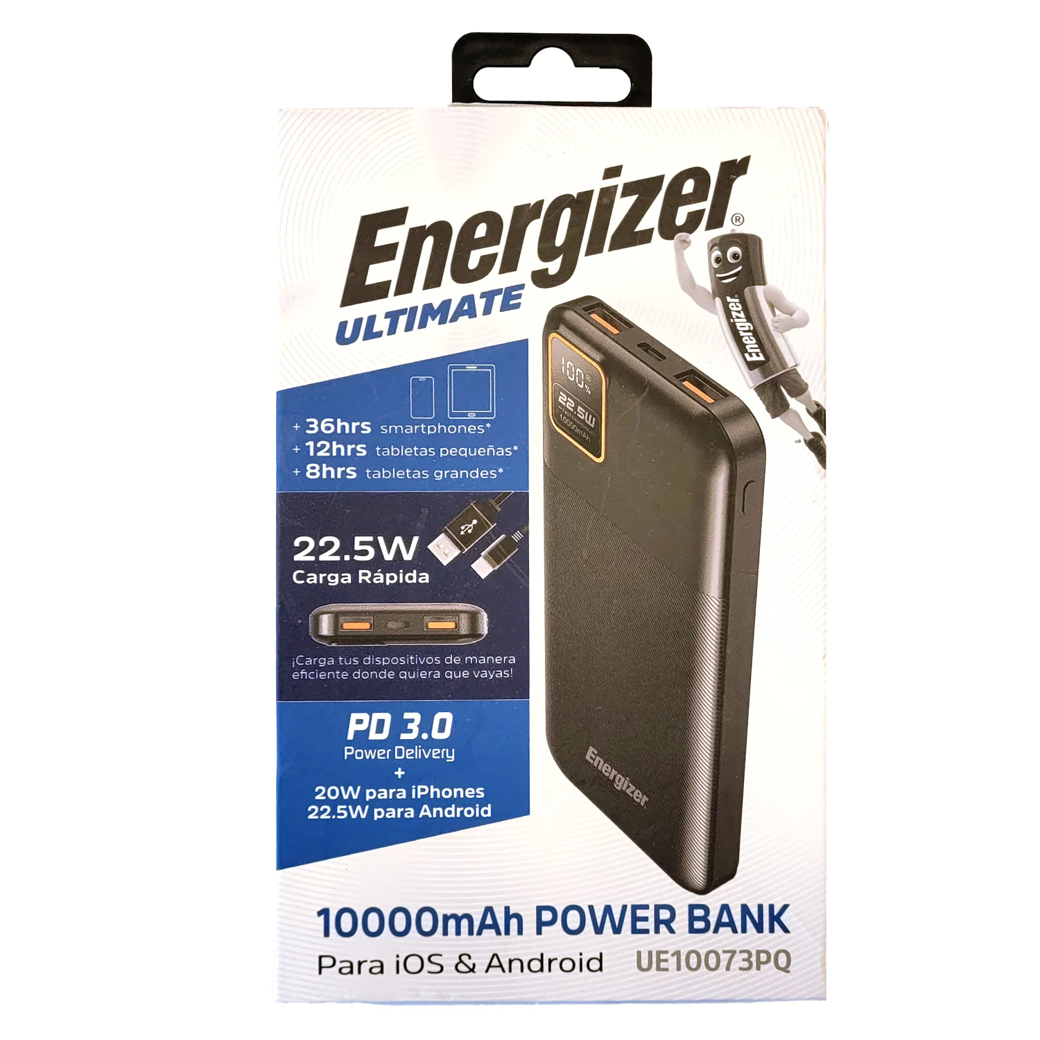 Cargador portátil Ultrarápido - Powerbank Energizer 10.000 Mah. 22.5W - Image 4