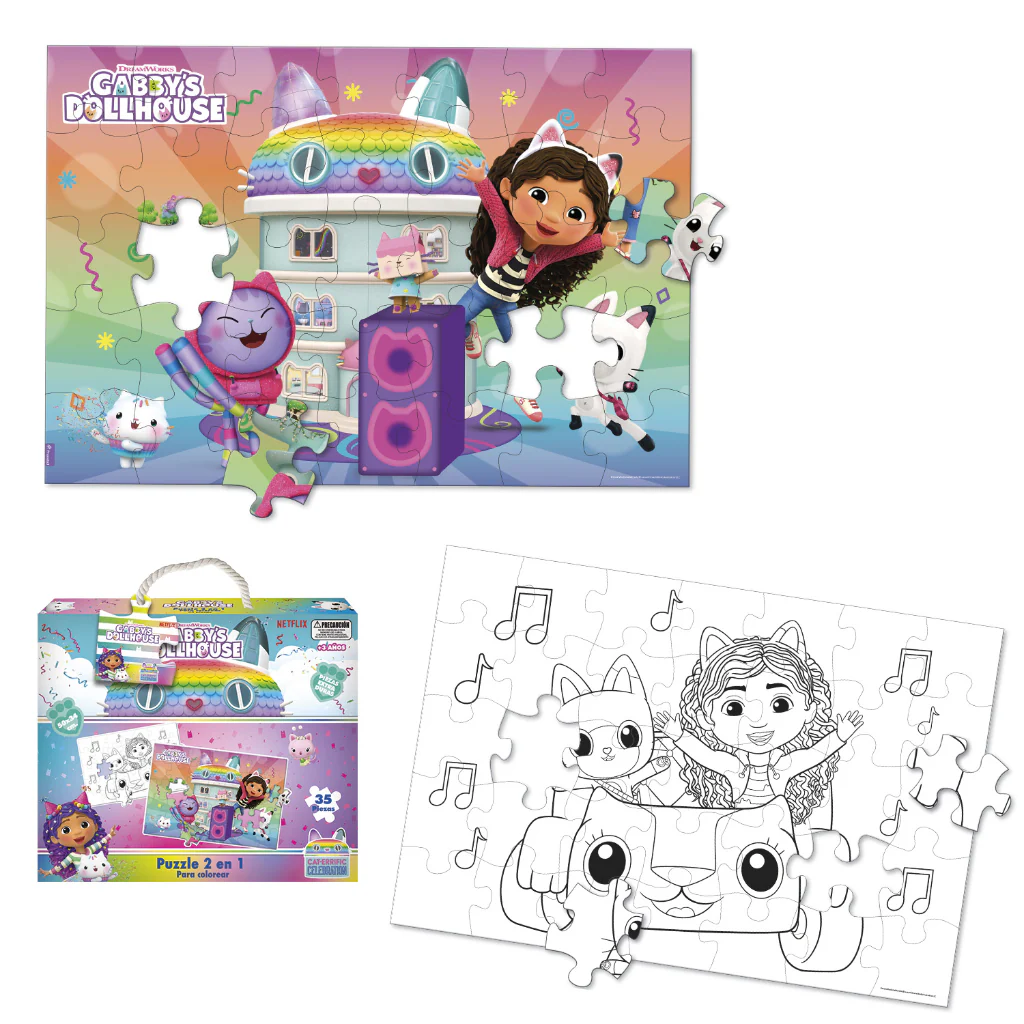 Puzzle 35 Piezas 2 En 1 Para Colorear - Image 4