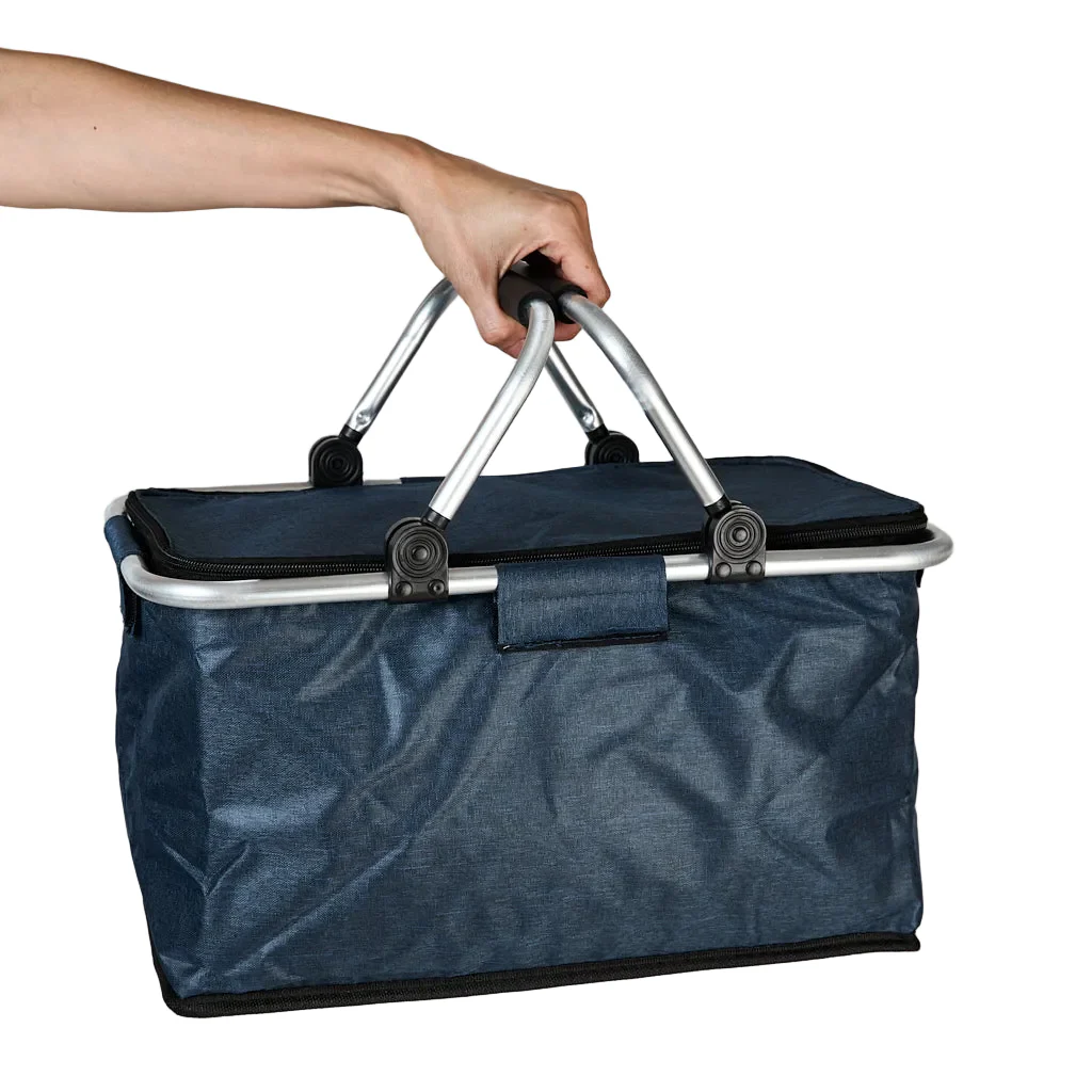 Cooler Plegable Manillas 18Lt Azul - Image 4
