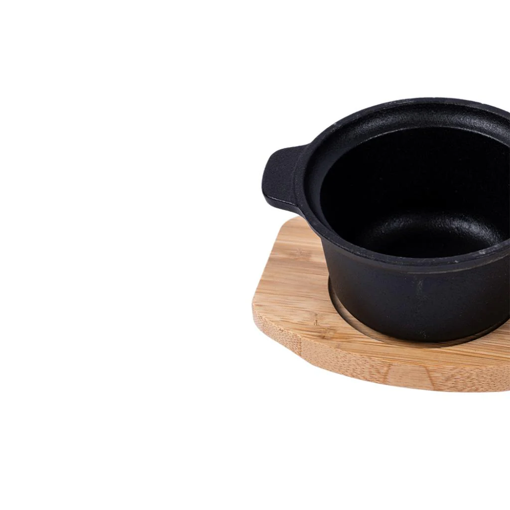 Set 2 Fuentes De Bambú Y Fierro Fundido Dangrill - Image 3