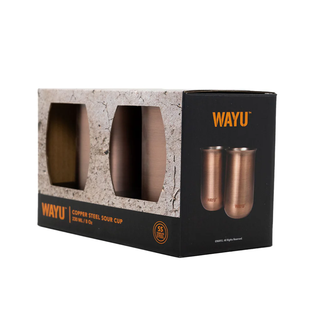 Set 2 Vasos Aperitivo Copper Line Wayu - Image 2