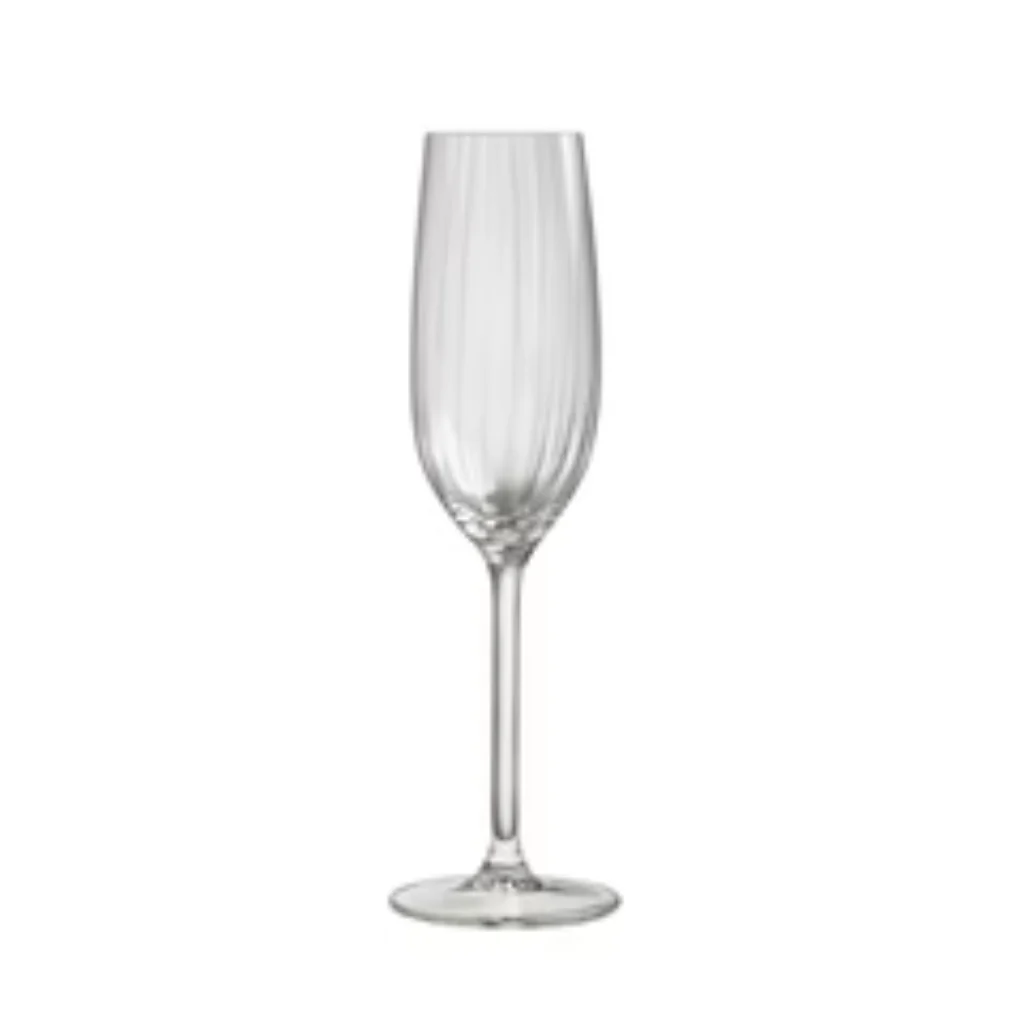 Set de 4 Copas Flauta 210ml Plisse