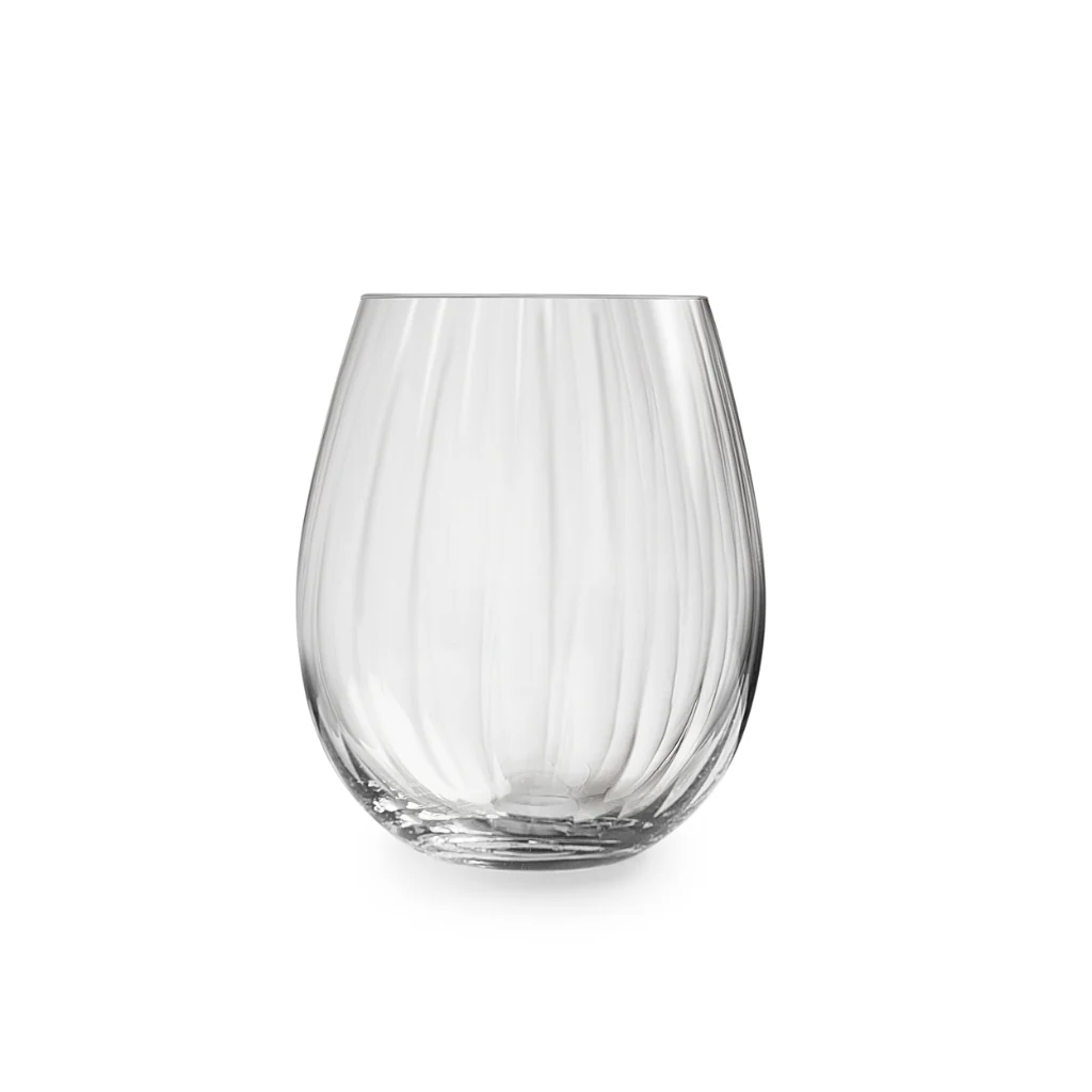 Set De 4 Vasos 440 ml Plissé Vidrio