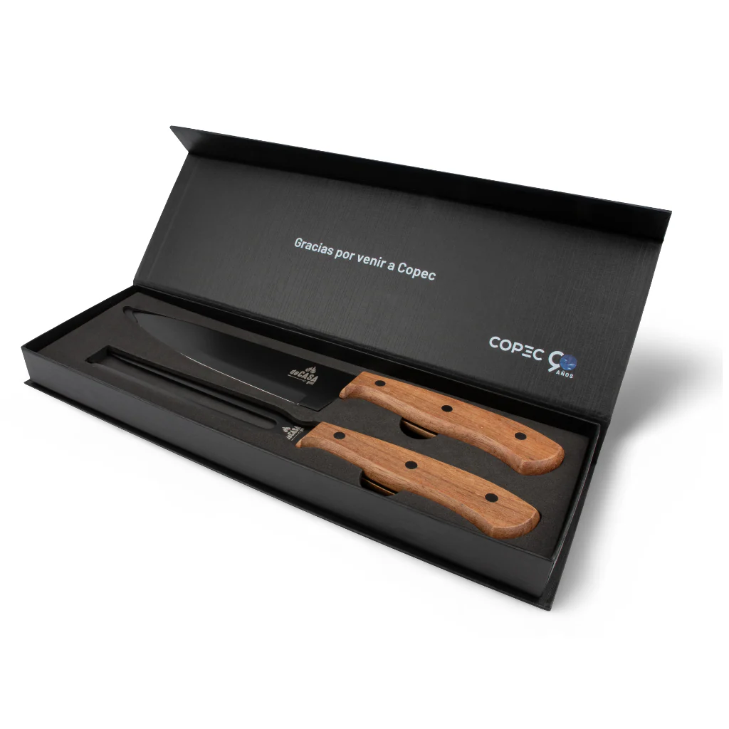 Set Cuchillo Y Tenedor Para Asado. 90 años
