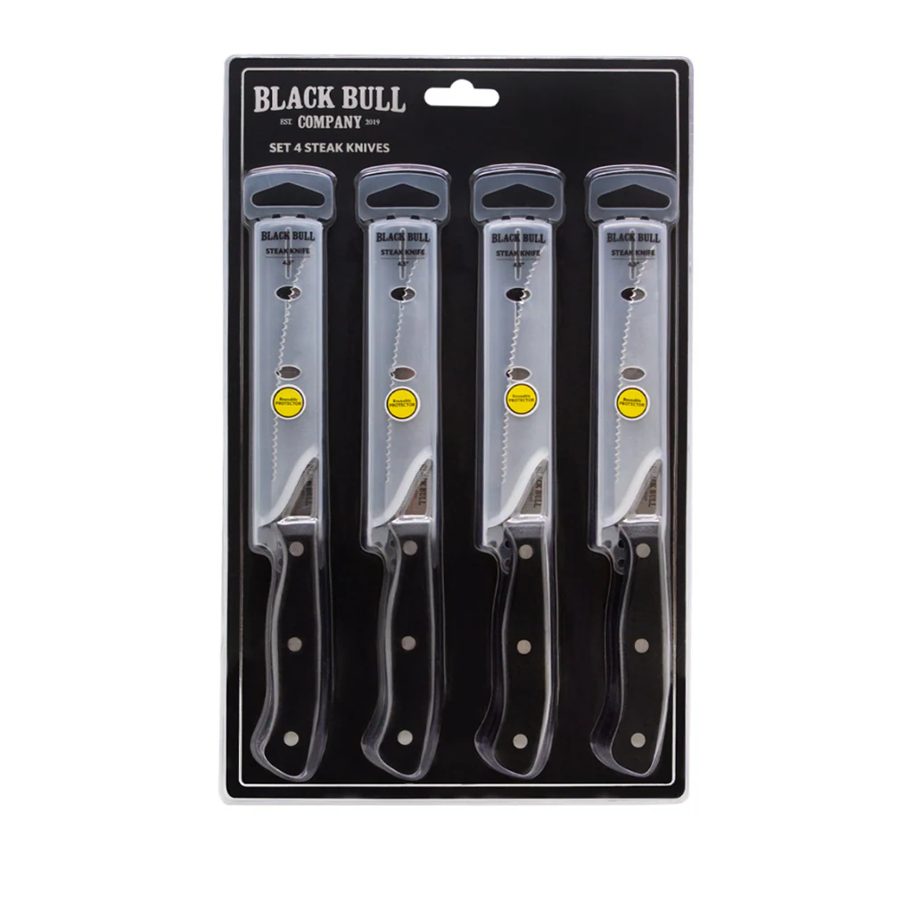 Set 4 Cuchillos para Carne con Hoja Dentada Blackbull - Image 3