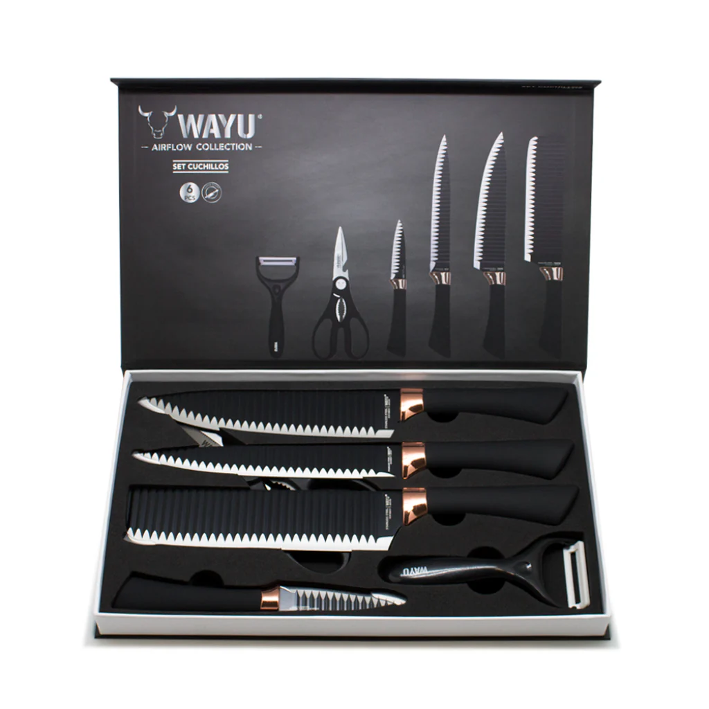 Set 6pzs Cuchillos Rolling Wayu - Image 2
