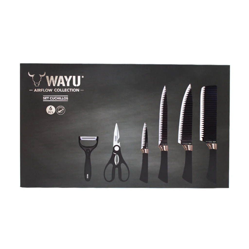 Set 6pzs Cuchillos Rolling Wayu - Image 3