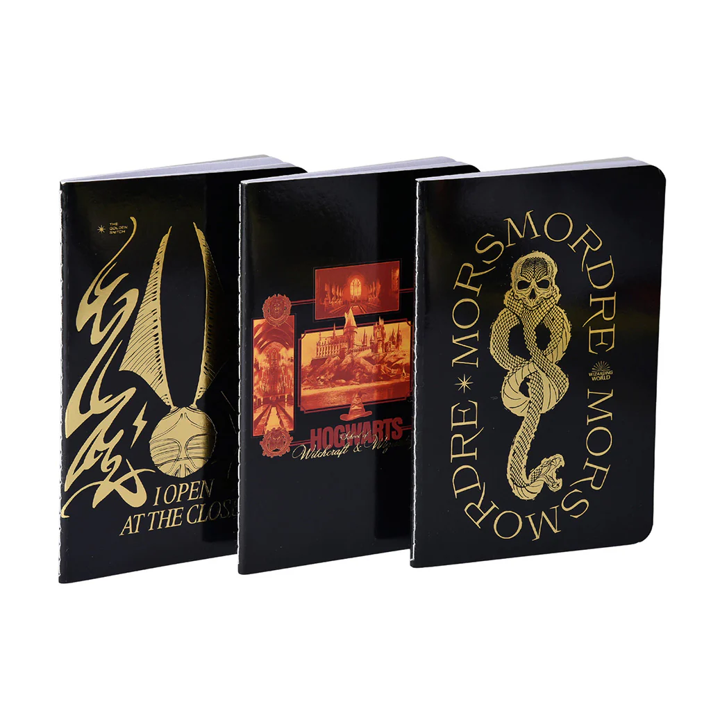 Set De 3 Libretas Harry Potter