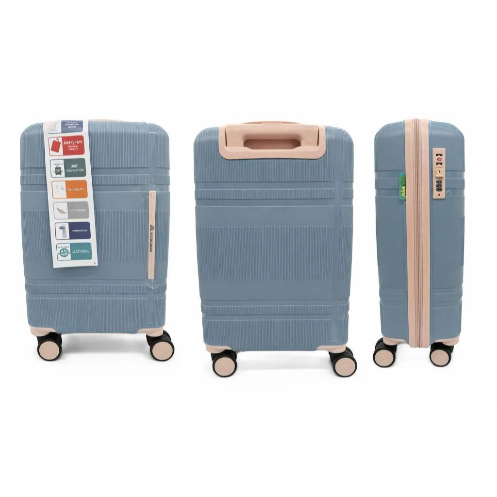 Set Maleta De Cabina + Neceser Light Blue/Rose Marksman - Image 2
