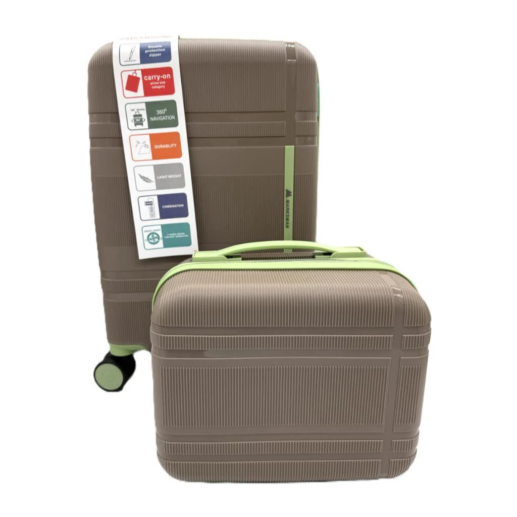 Set Maleta De Cabina + Neceser Khaki/Verde Marksman - Image 2