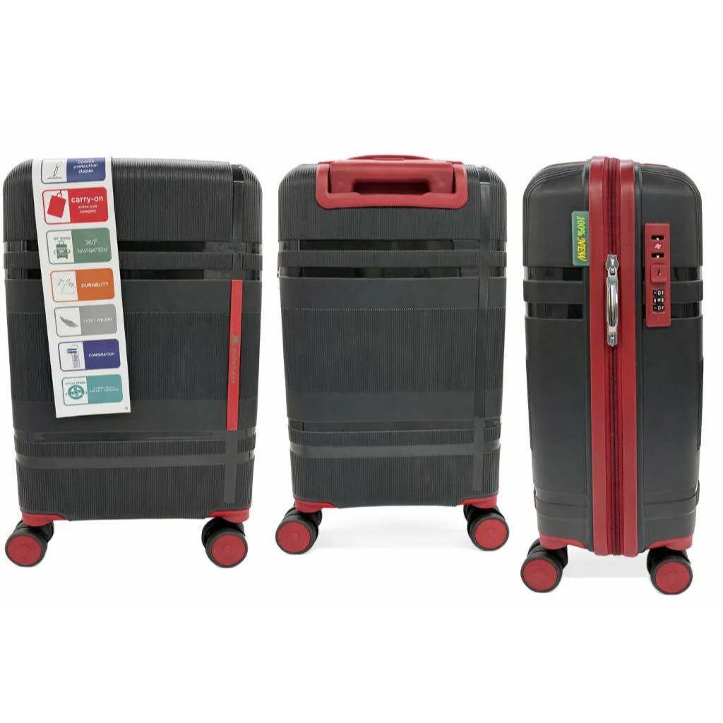Set Maleta De Cabina 40L+ Neceser Black/Red Marksman - Image 5
