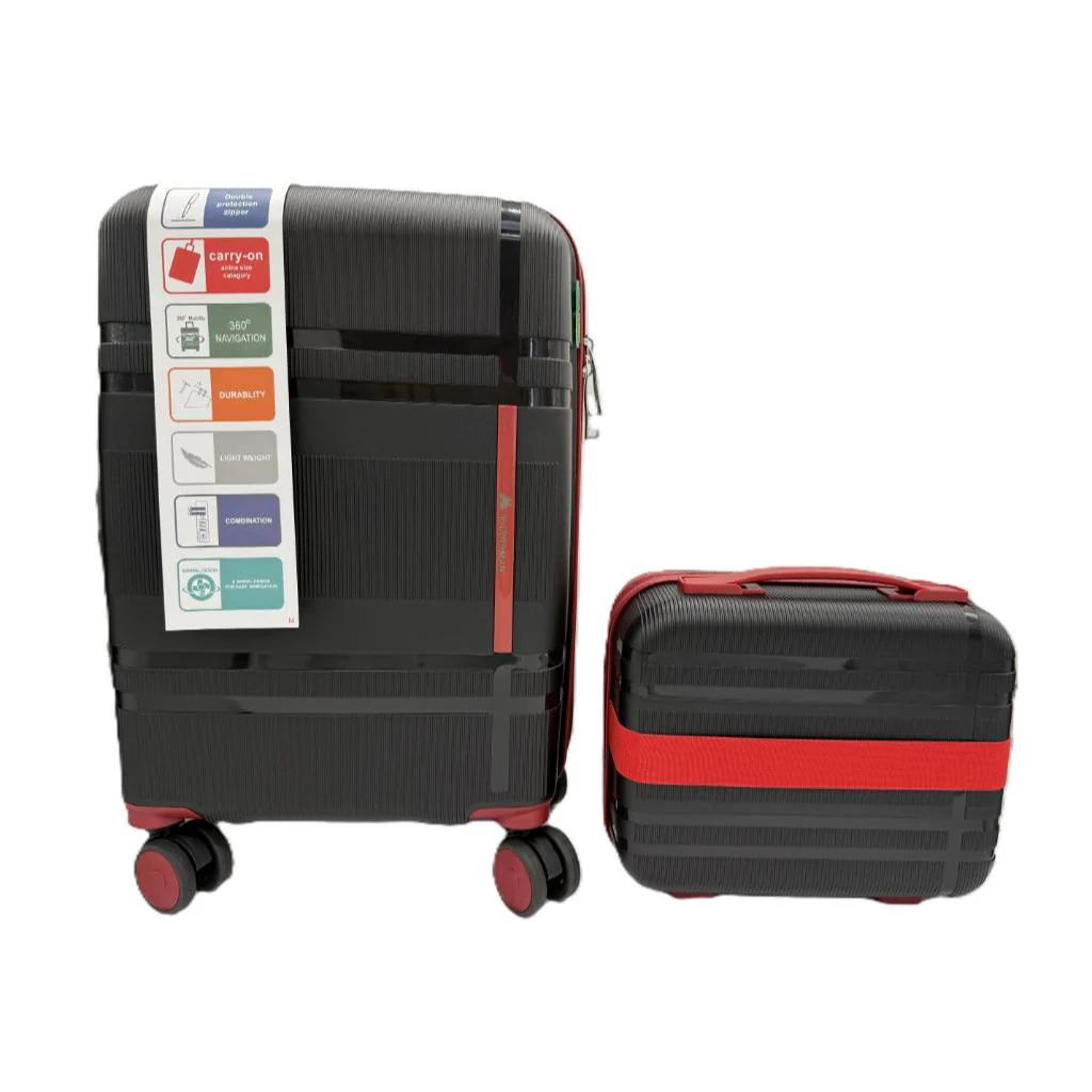 Set Maleta De Cabina 40L+ Neceser Black/Red Marksman - Image 9